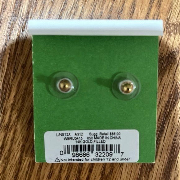 Kate Spade Pink Petal Puff Stud Earrings, OS - Picture 2 of 9